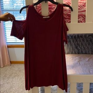 Maroon dressy shirt